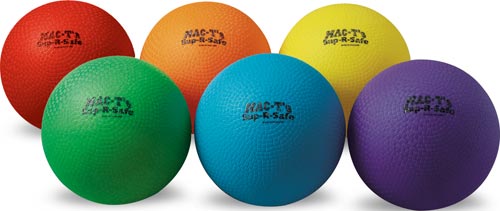 MAC-T Sup-R-Safe Playground Balls - 8.5" (Set of 6)