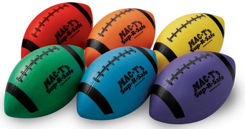 MAC-T Sup-R-Safe Youth Footballs - Set of 6