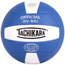 Tachikara SV18S Composite Leather Volleyball - Royal Blue-White