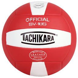 Tachikara SV18S Composite Leather Volleyball - Red-White