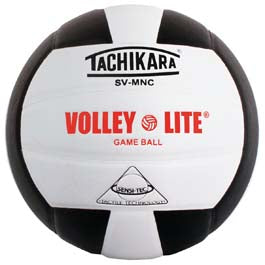 Tachikara SVMNC Volley-Lite® Training Volleyball - Black-White