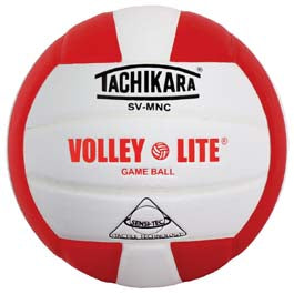 Tachikara SVMNC Volley-Lite® Training Volleyball - Cardinal-White