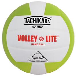 Tachikara SVMNC Volley-Lite® Training Volleyball - Lime Green-White