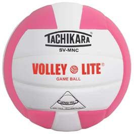 Tachikara SVMNC Volley-Lite® Training Volleyball - Pink-White