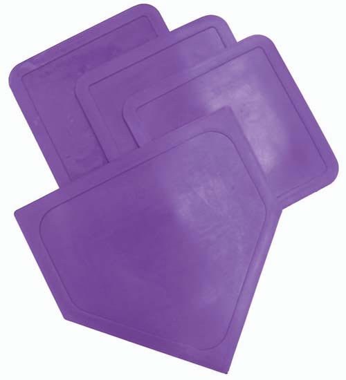 Poly Baseball Bases - Purple