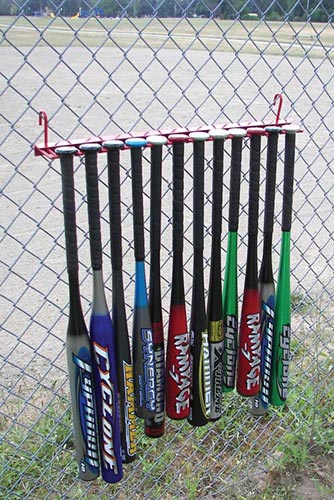 12 Bat Fence Rack