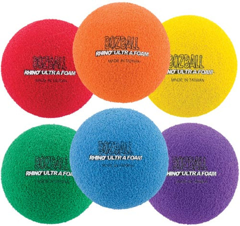 Rhino Foam No-Bounce Balls - Set of 6