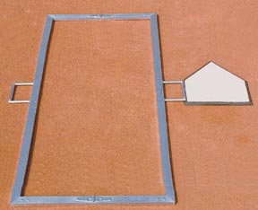 3' x 7' Softball Batter's Box Template