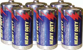 C Heavy Duty Batteries - 6 Pack