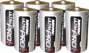 C Alkaline Batteries - 6 Pack