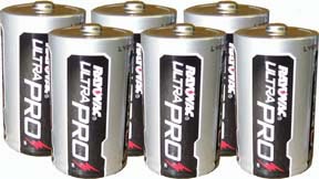 D Alkaline Batteries - 6 Pack