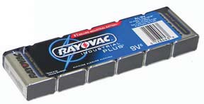 9V Alkaline Batteries - 6 Pack