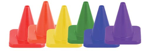 HI Visibility Flexible Vinyl Cone Set - 4" (Set of 6)