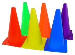 Poly Cone - 9" (Set of 6 Colors)