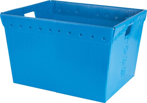 Small Plastic Nesting Storage Tote - Blue