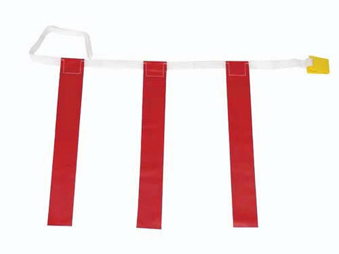 25"-31" Three-Flag Belts - Red