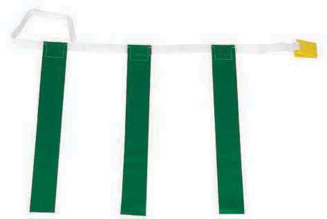 25"-31" Three-Flag Belts - Green