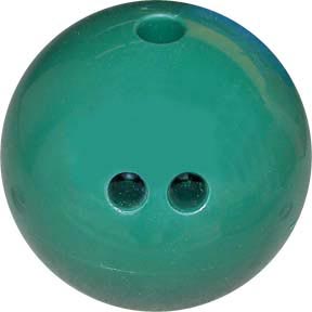 Cosom Rubberized Bowling Ball - 5 lbs (Dark Green)