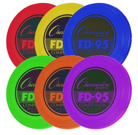 Champion Sports FD95 Flying Discs - 95G (Set of 6)