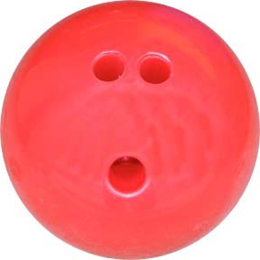 Cosom Rubberized Bowling Ball - 3 lbs (Red)