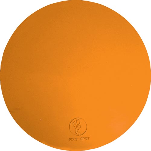 9" Poly Spots - Orange (Dozen)