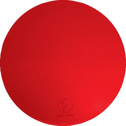 9" Poly Spots - Red (Dozen)
