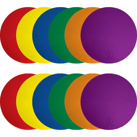 9" Poly Spots - Dozen (2 ea. Color)