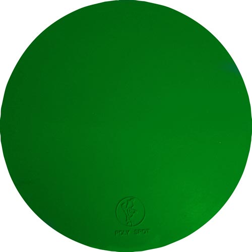 5" Poly Spots - Green (Dozen)