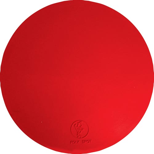 5" Poly Spots - Red (Dozen)