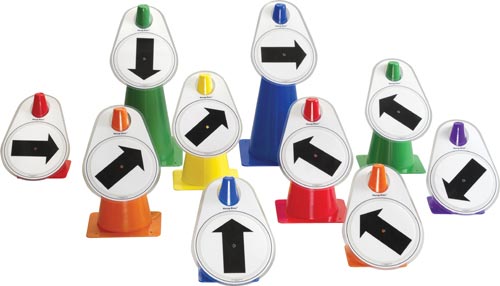 Hang-Emz Cone Markers - Flow Arrows