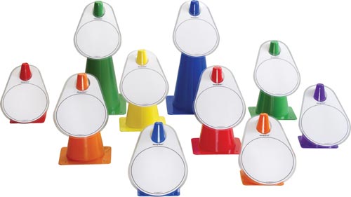 Hang-Emz Cone Markers - Blank Dry Erase