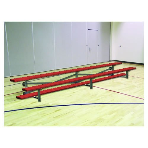 15' Powder Coated Tip & Roll Bleacher (2-Row)