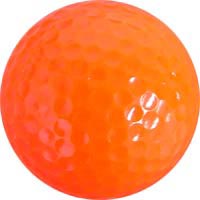 Colored Golf Balls - Orange (Dozen)