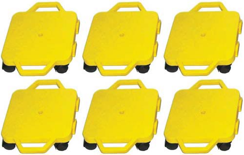 Connect-A-Scooters (nylon casters) - 12" (Set of 6 Yellow)