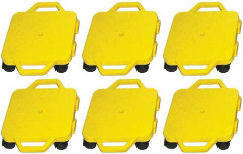 Connect-A-Scooters (nylon casters) - 12" (Set of 6 Yellow)