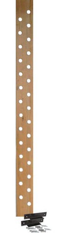 29-Hole 6" Maple Pegboard w- Mounting Bracket