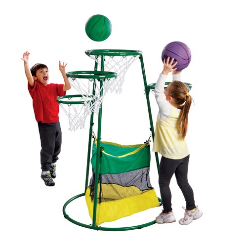 Adjustable Multi-Ring Basketball Stand