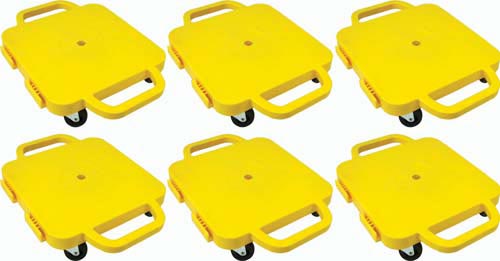Curved-Handle Connect-A-Scooters - 12" (Set of 6 Yellow)