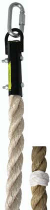 15' Manila Climbing Rope w- Rest Grips