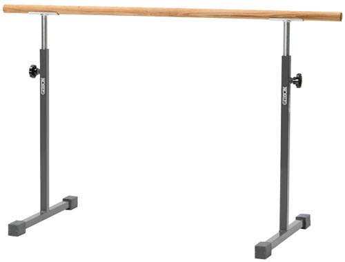 Free Standing Ballet Bar w- 5' Oak Rail