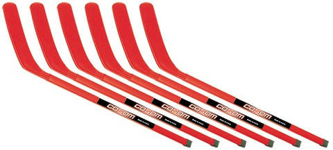 36" Cosom Hockey Sticks - Red (set of 6)