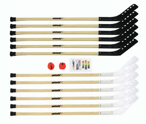 42" Wood Outdoor Hockey Set