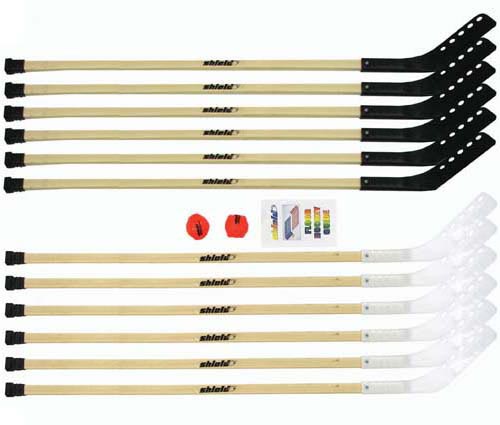 56" Wood Outdoor Hockey Set