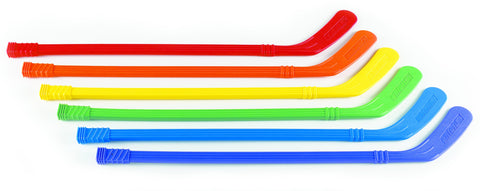 36" Elementary Rainbow Hockey Sticks - Set of 6 Colors