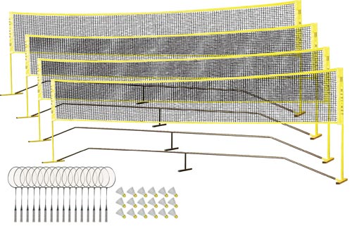 Maxi-Net Badminton Pack - 4 Court Set w- 26" Rackets