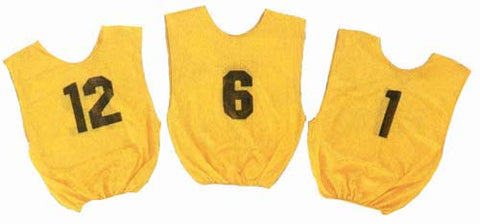 Numbered Scrimmage Vests - Youth (Gold)