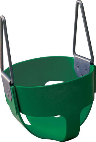 Rubber Enclosed Infant Swing Seat - Green