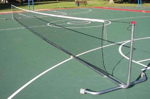 42' Heavy-Duty Portable Tennis Posts w- Net