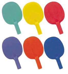 Economy 6-Color Table Tennis Paddle Set