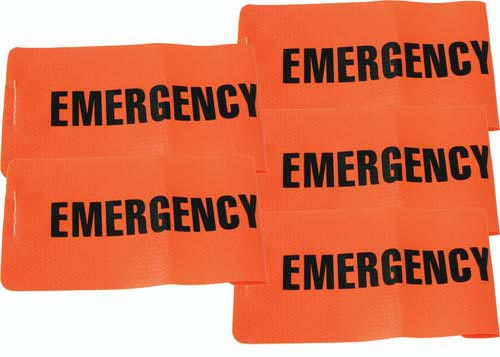 I.D. Armbands - Emergency (Set of 5)